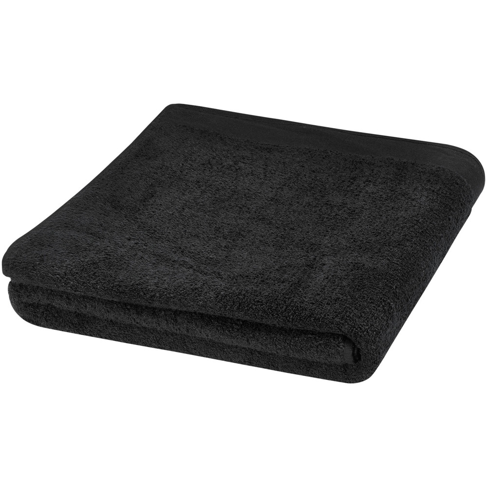 Riley 550 g/m² cotton towel 100x180 cm - Black