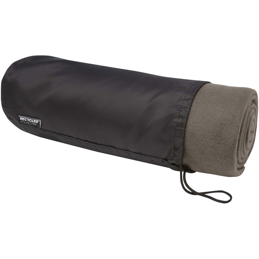 Willow GRS RPET polar fleece blanket - Anthracite