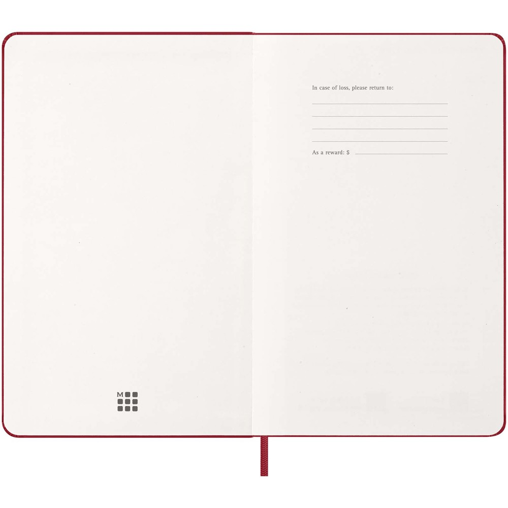 Moleskine hard cover 12 month L daily planner