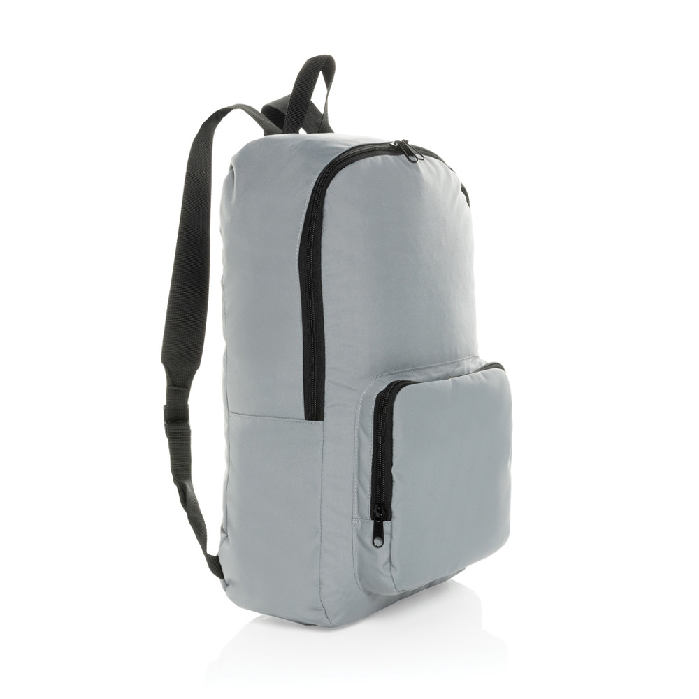 Dillon AWARE™ RPET foldable classic backpack - grey (± PMS 17-5104 TCX)