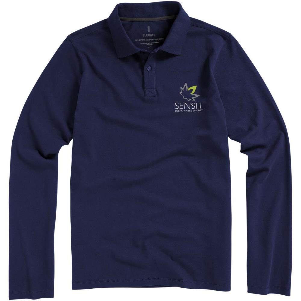 Calgary 180 g/m2 long sleeve men's polo