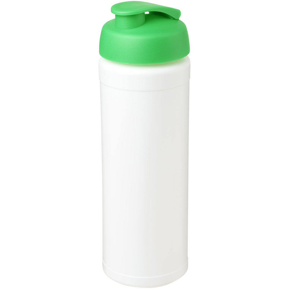Baseline® Plus grip 750 ml flip lid sport bottle - White, Green