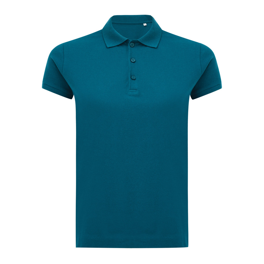 IQONIQ Yosemite women recycled cotton pique polo - dark teal (± PMS 19-4535 TCX)