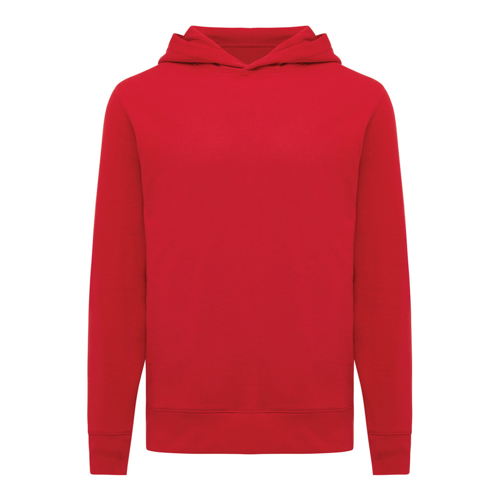 IQONIQ Yengo recycled cotton hoodie with sidepockets - red (± PMS 19-1757 TCX)