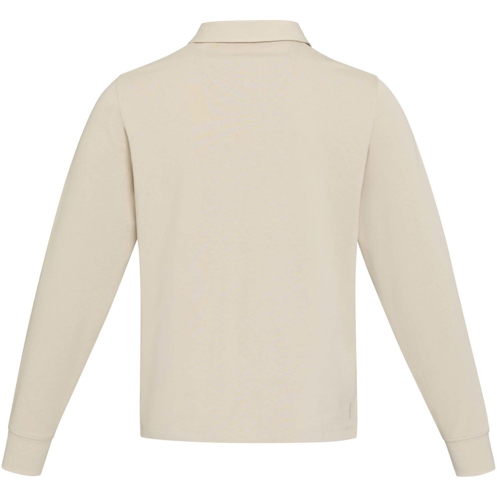 Clyde unisex organic rugby polo sweatshirt