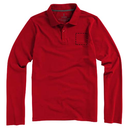 Calgary 180 g/m2 long sleeve men's polo