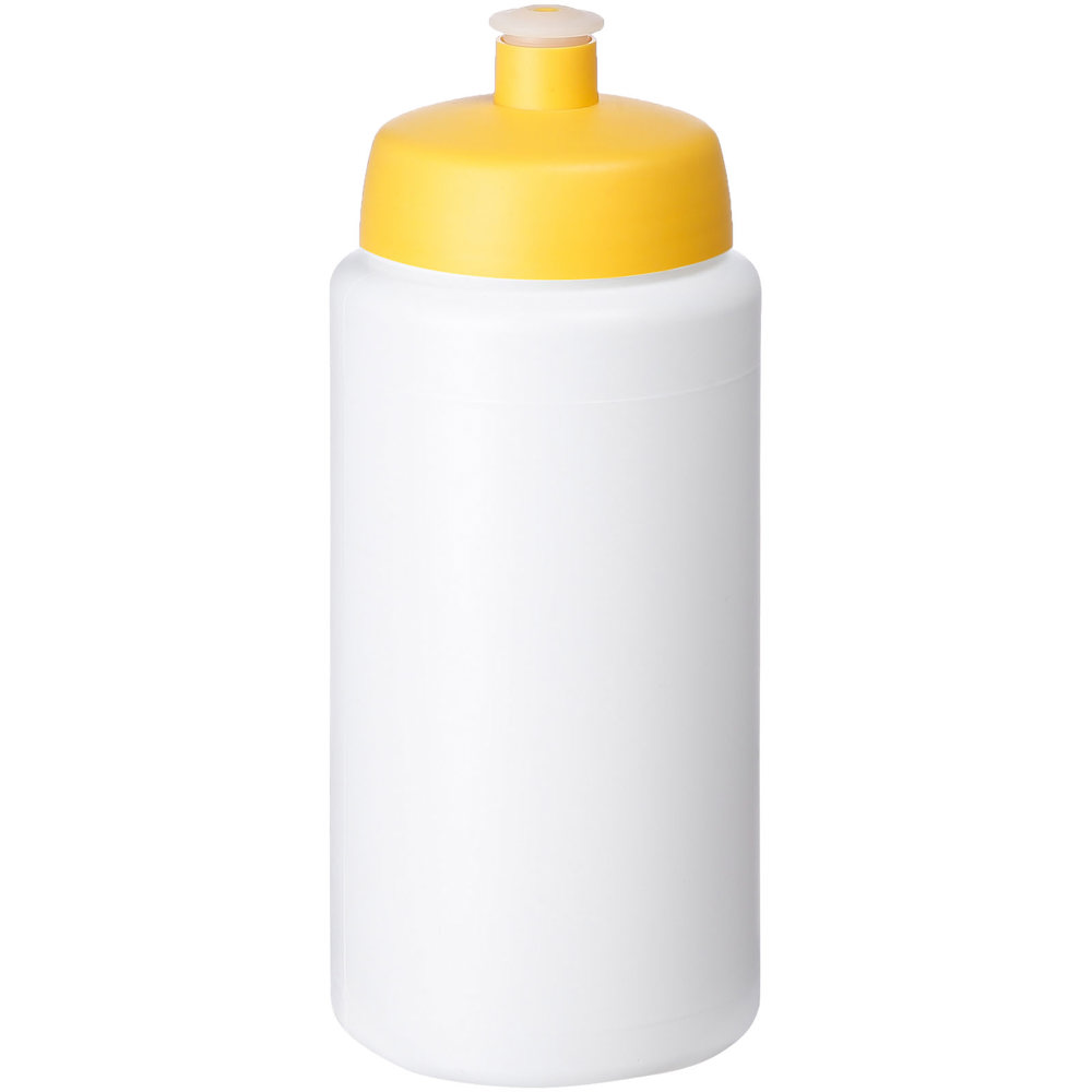 Baseline® Plus grip 500 ml sports lid sport bottle - White, Yellow