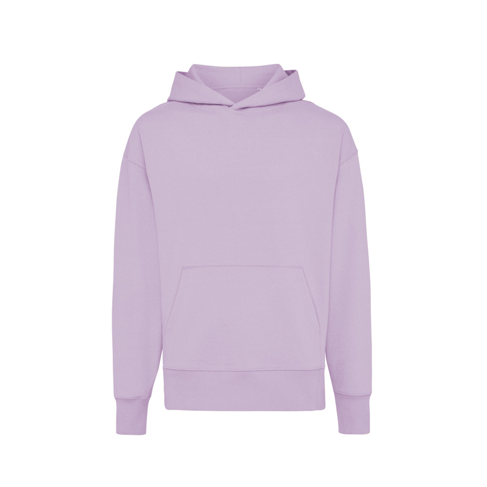 IQONIQ Yoho recycled cotton relaxed hoodie - lavender (± PMS 15-3716TCX)