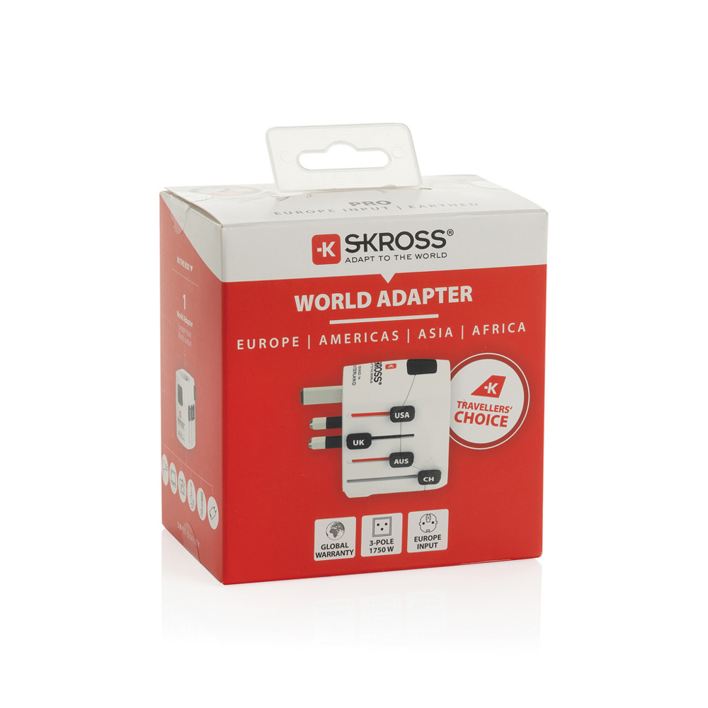 SKROSS Pro 3-Pole World Travel Adapter