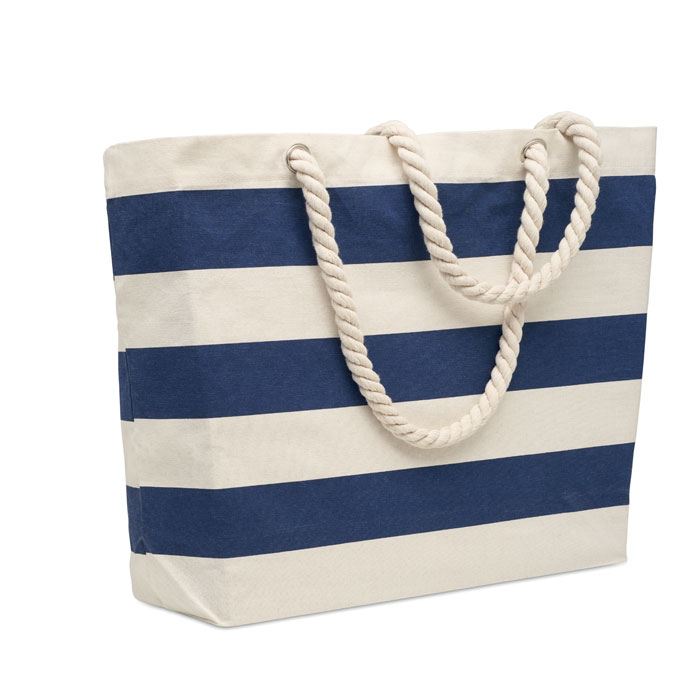 HEAVEN STRIPE - Cotton beach bag 220 gr/m² - blue