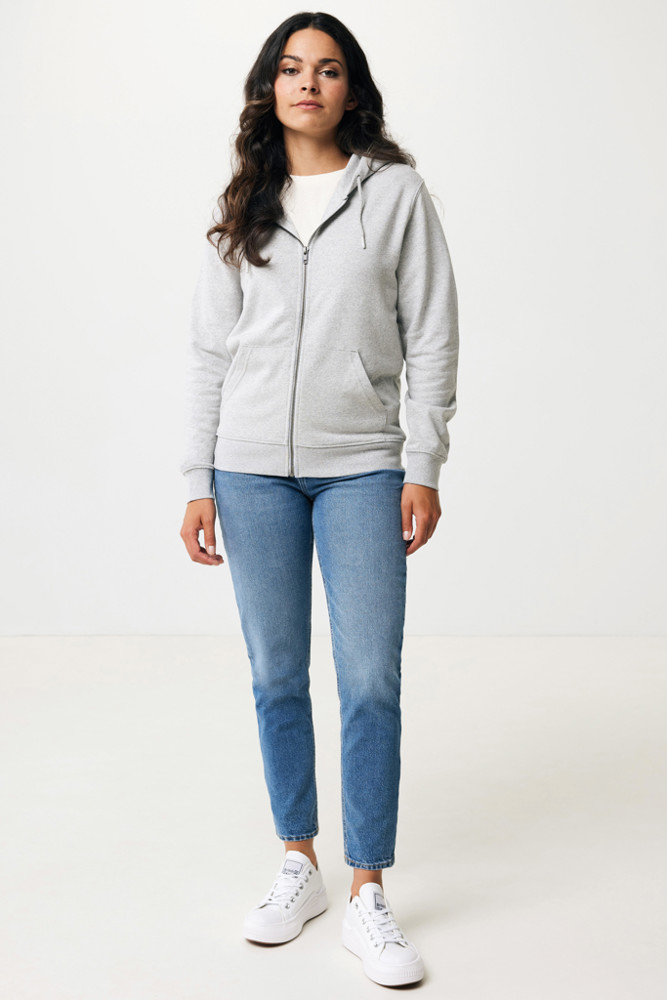 IQONIQ Abisko recycled cotton zip through hoodie