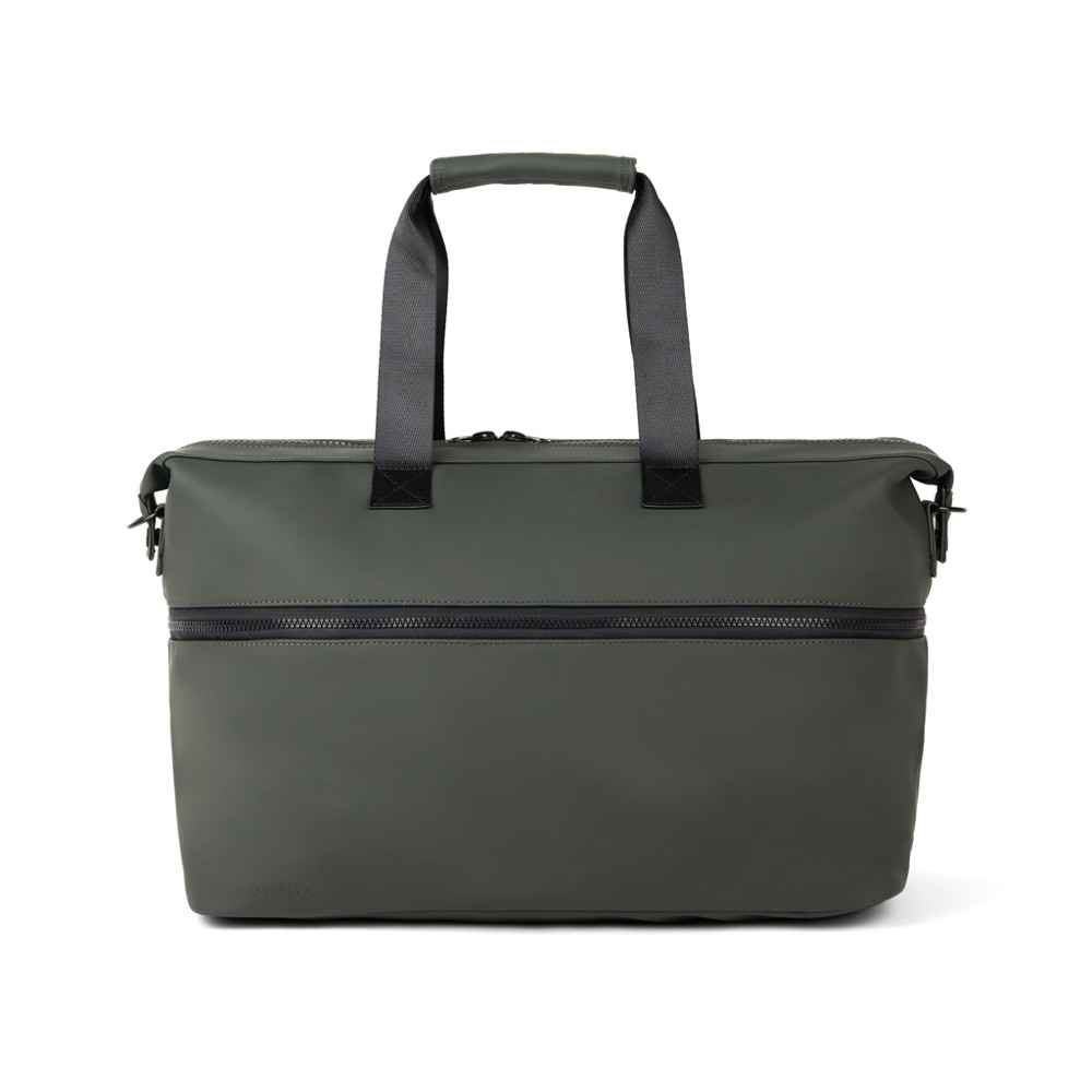 VINGA Baltimore RCS expandable weekend bag - green (± PMS 19-0414 TPG)
