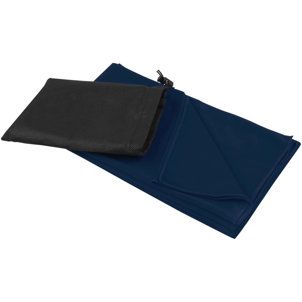 Lucas RPET sport towel 70x140 cm - Navy