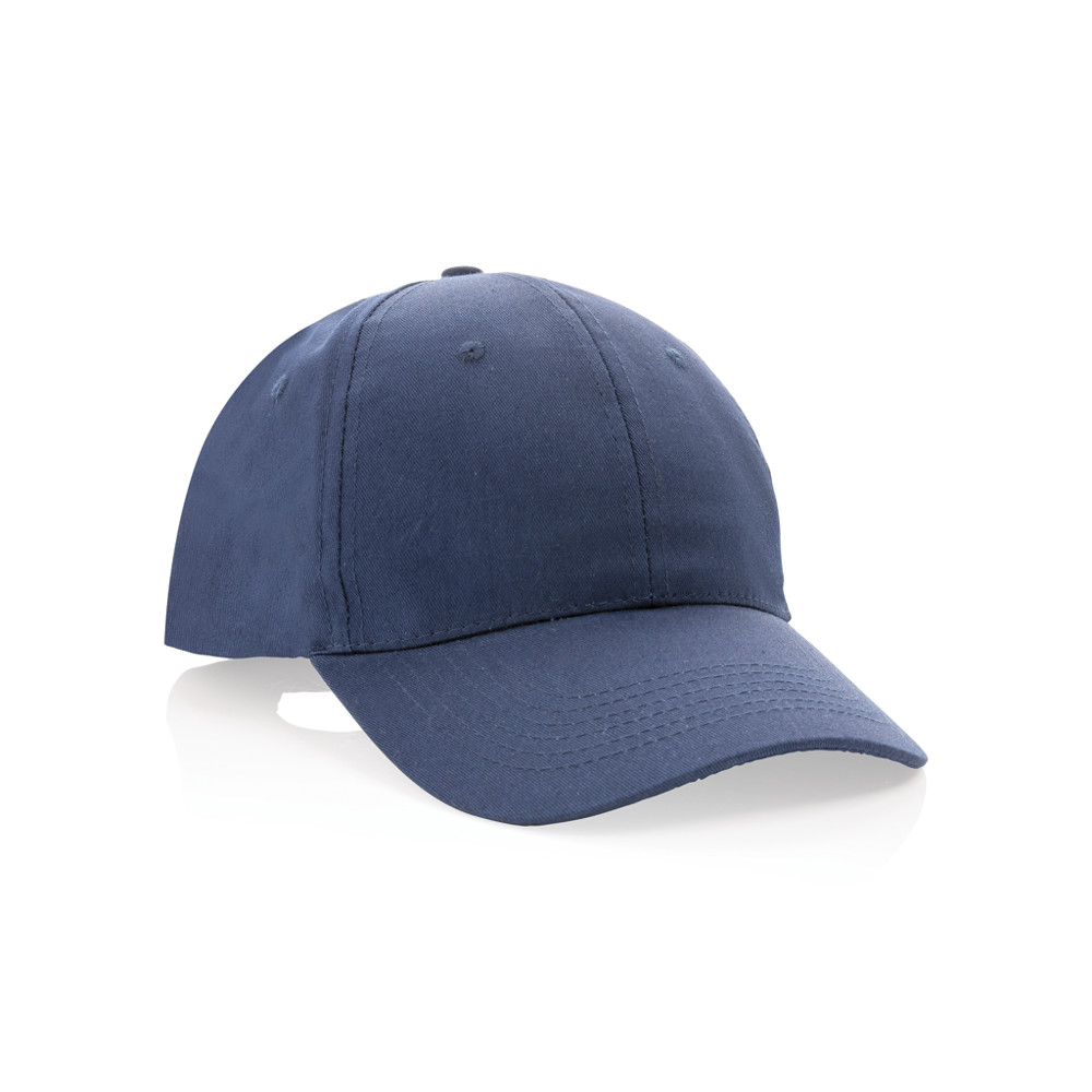 Impact 6 panel 190gr Recycled cotton cap with AWARE™ tracer - navy (± PMS 539)