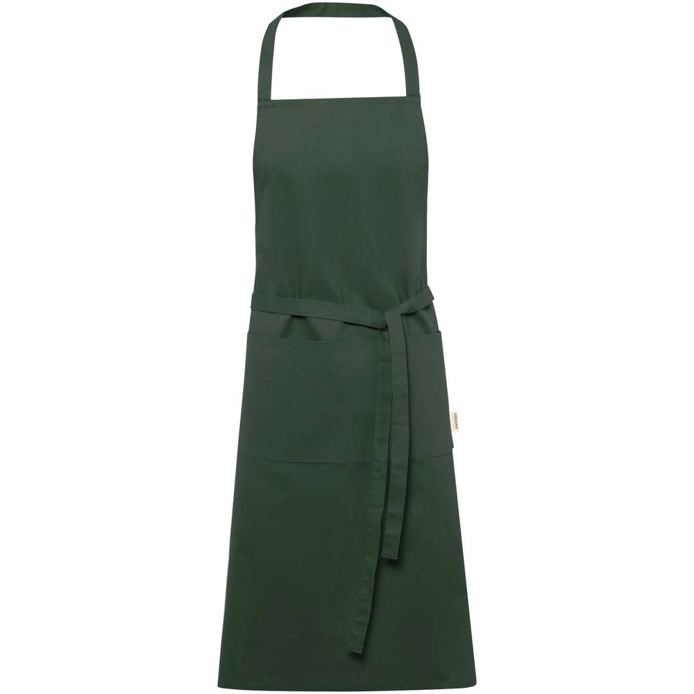 Odisha 200 g/m² OCS organic apron - Forest green
