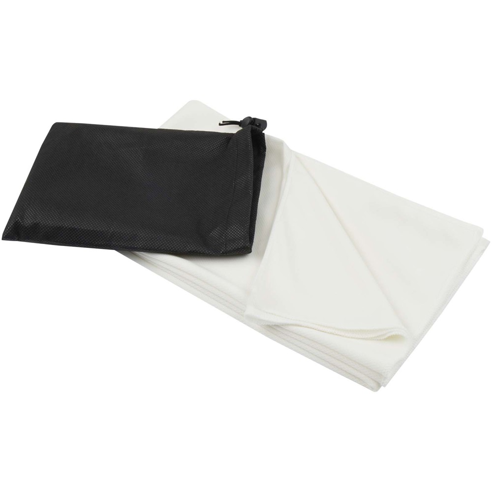 Lucas RPET sport towel 70x140 cm - White