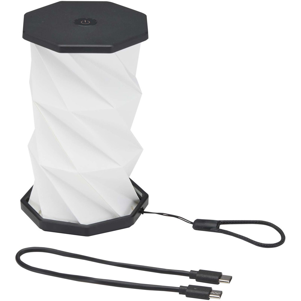 Celestia foldable and dimmable recycled plastic table lamp