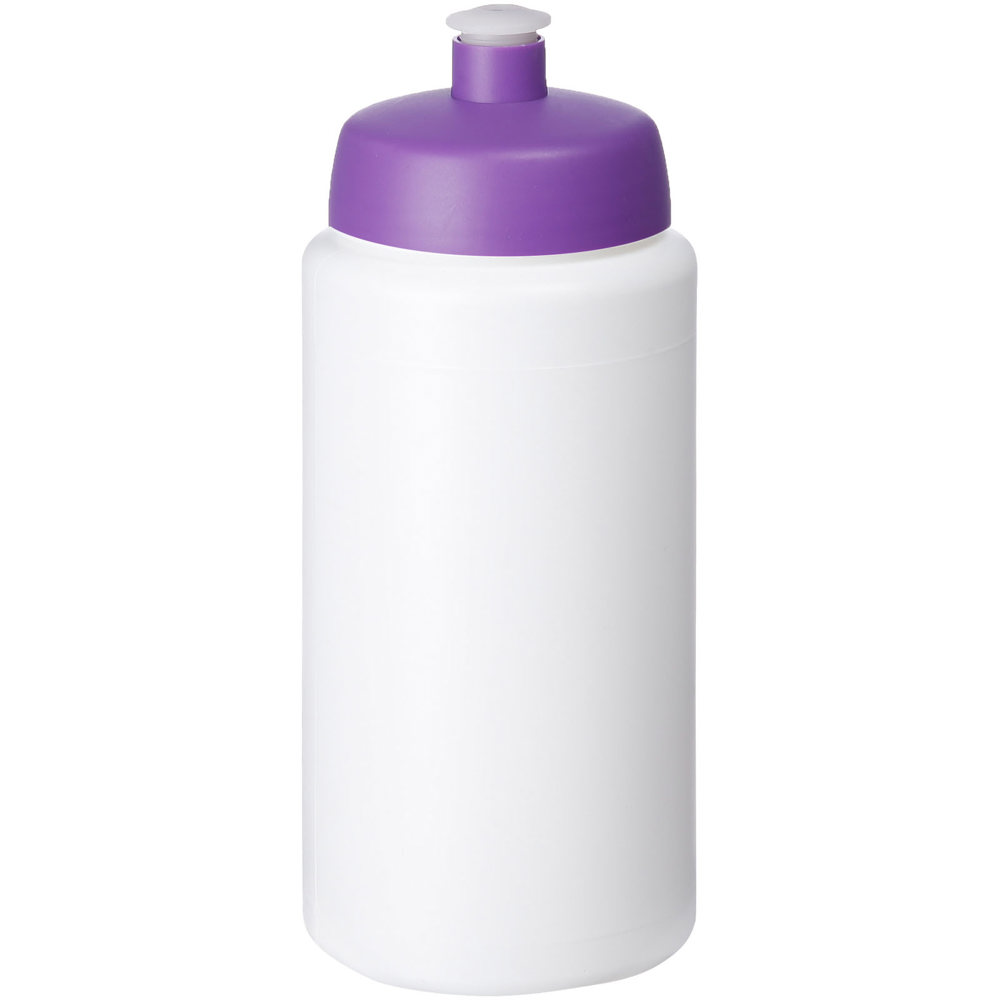 Baseline® Plus grip 500 ml sports lid sport bottle - White, Purple