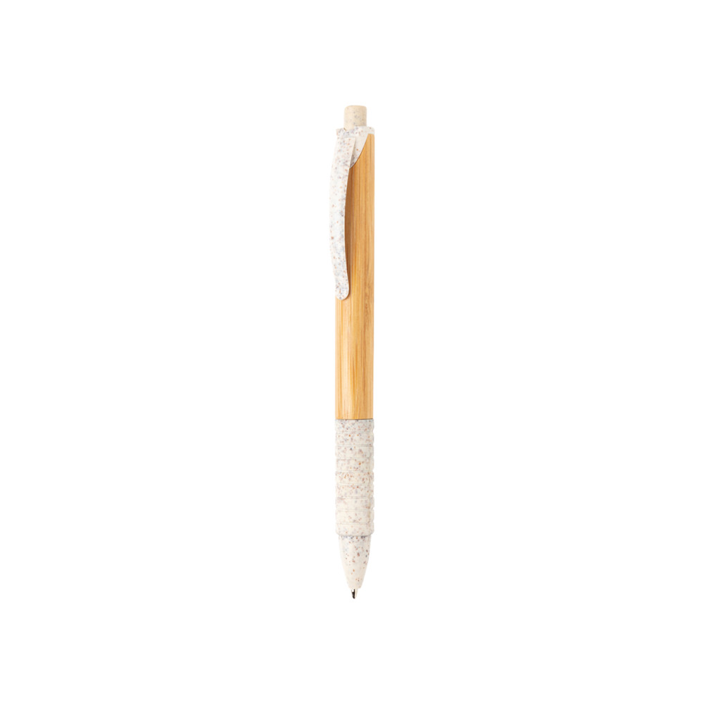 Bamboo & wheat straw pen - white (± PMS White)