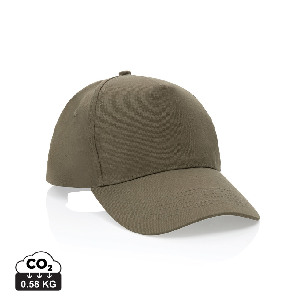 Impact 5 panel 190gr Recycled cotton cap with AWARE™ tracer