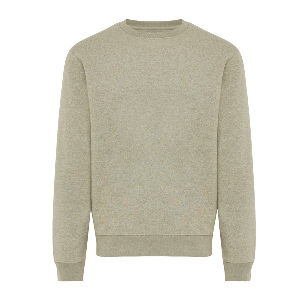 IQONIQ Torla recycled cotton crew neck - light heather green (± PMS light heather green)