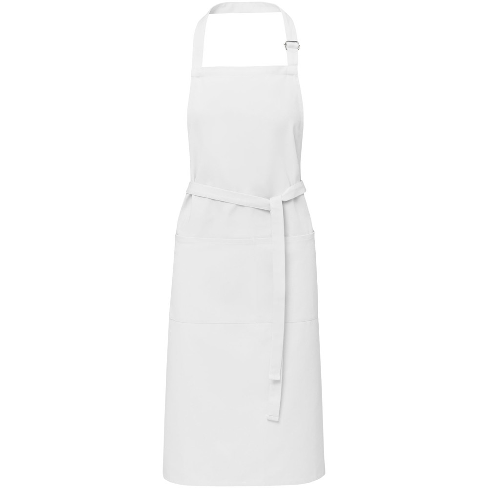 Andrea 240 g/m² apron with adjustable neck strap - White