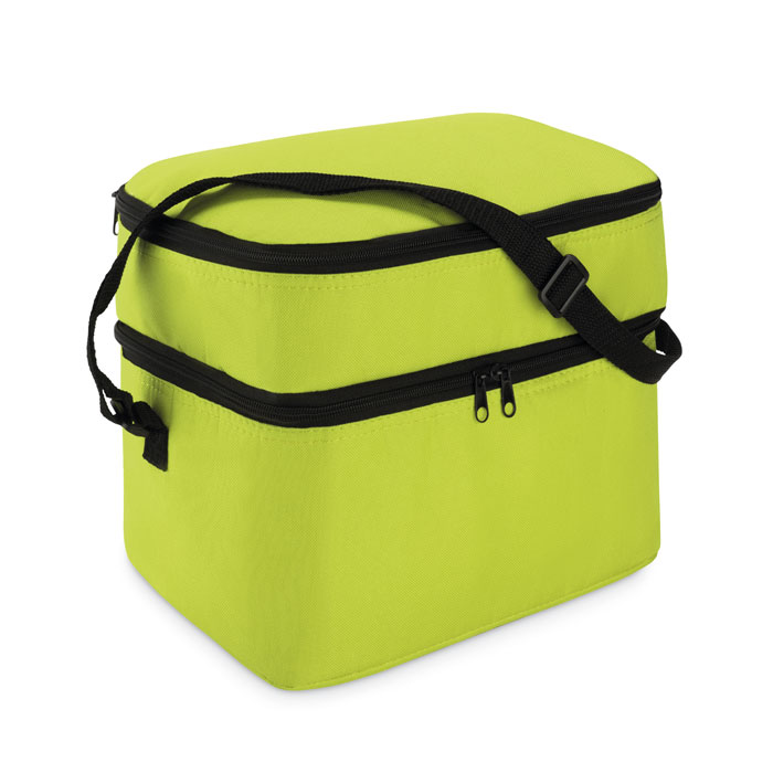 CASEY - Cooler bag with 2 compartments - lime