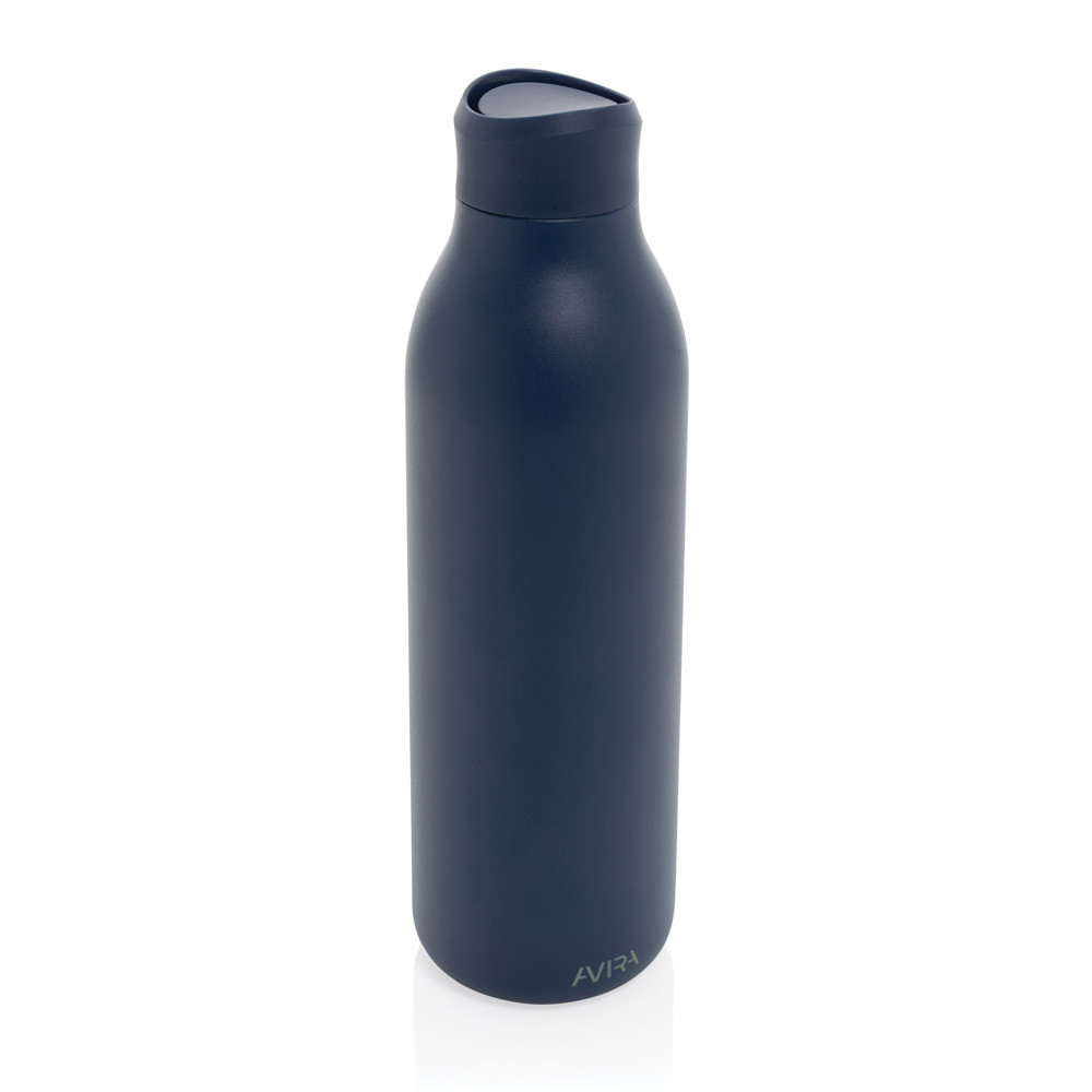 Avira Alok RCS re-steel 360 waterbottle 600ML - navy (± PMS 2767C)