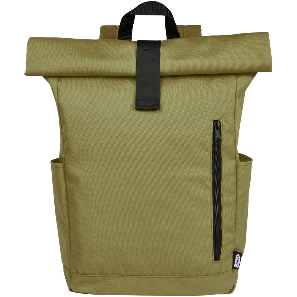 Byron 15.6" GRS RPET roll-top backpack 18L