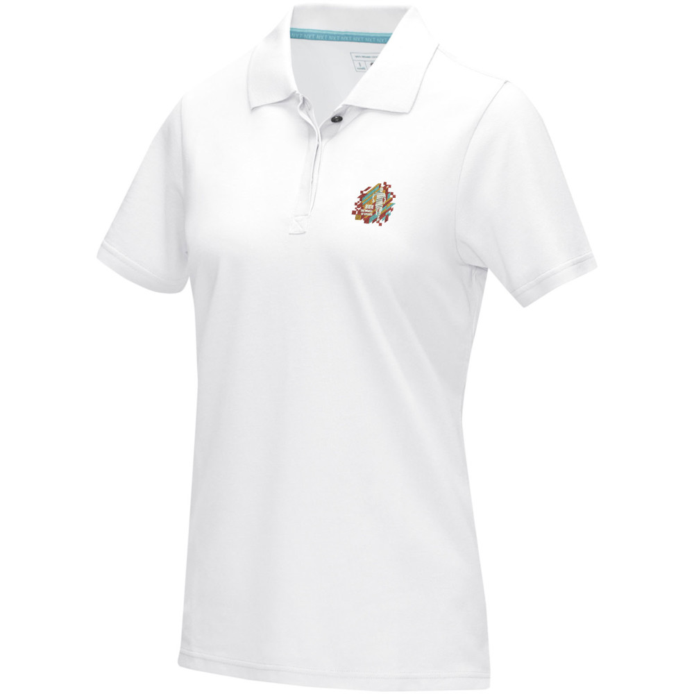 Graphite short sleeve women’s organic polo