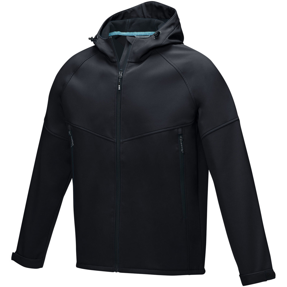 Coltan men’s GRS recycled softshell jacket - Black