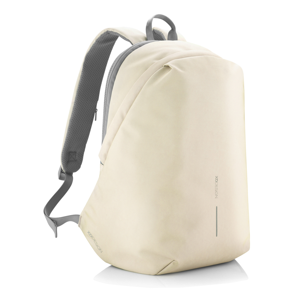 Bobby Soft, anti-theft backpack - beige, grey (± PMS Warm Grey 1/ ± PMS Cool Grey 9)