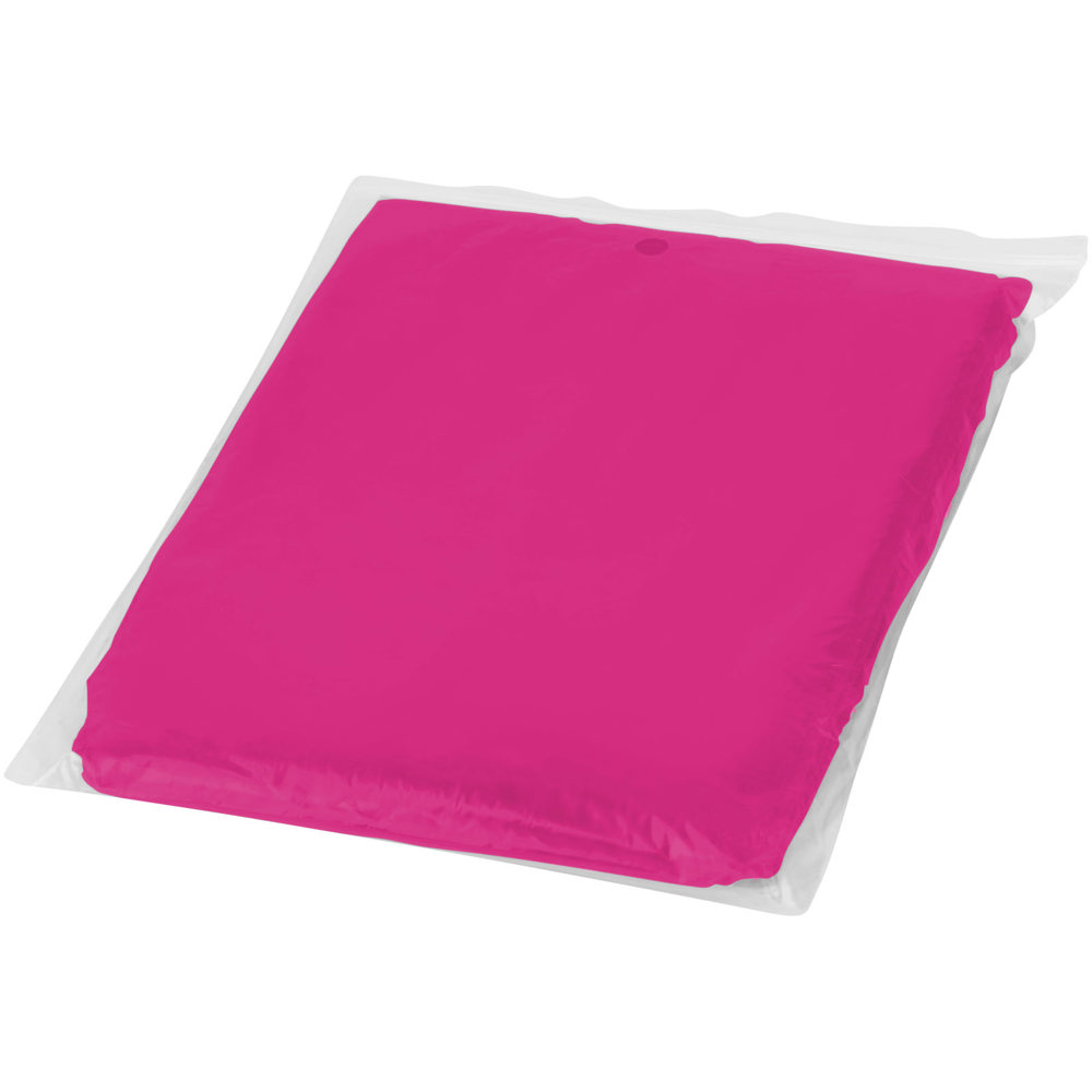 Ziva disposable rain poncho with storage pouch
