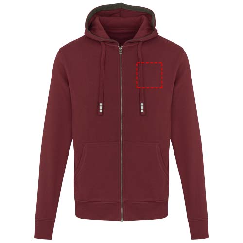 Arora 300 g/m2 unisex full zip hoodie