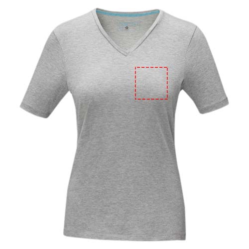 Kawartha short sleeve women's organic v-neck t-shirt