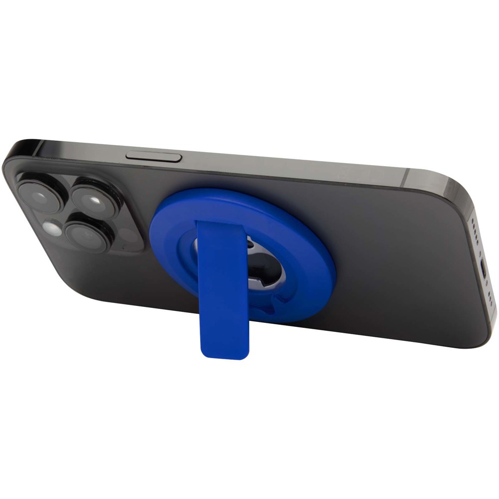 Ain recycled plastic magnetic phone stand with bottle opener - Royal blue