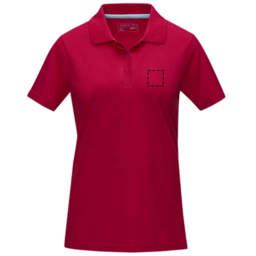 Graphite short sleeve women’s organic polo