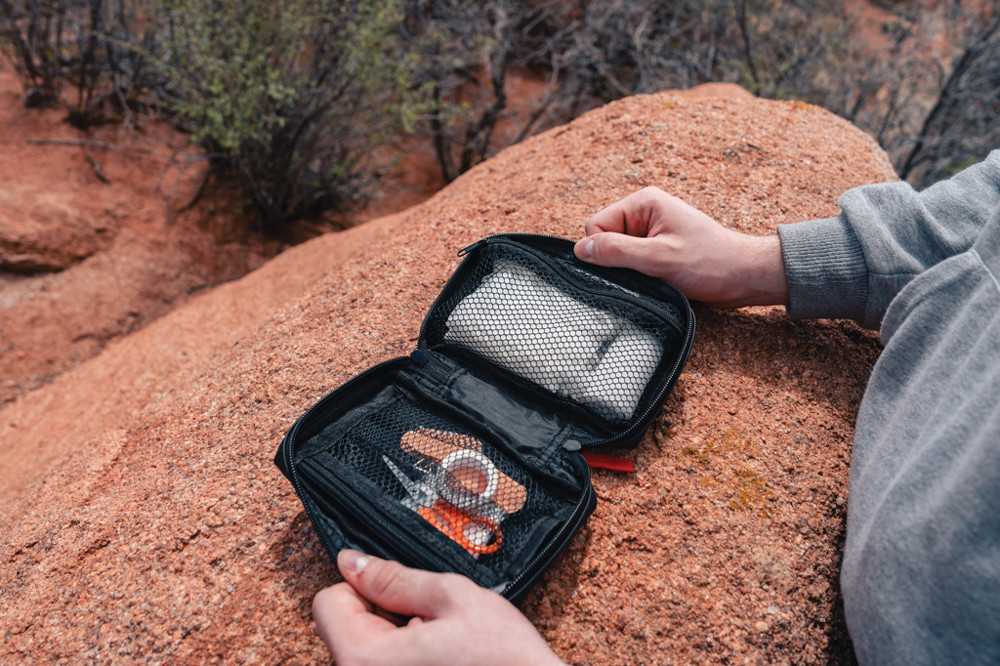 RCS recycled nubuck PU pouch first aid set