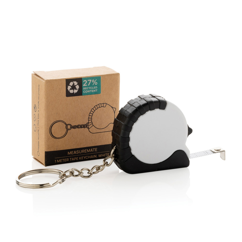 MeasureMate RCS reycled ABS 1 meter tape keychain