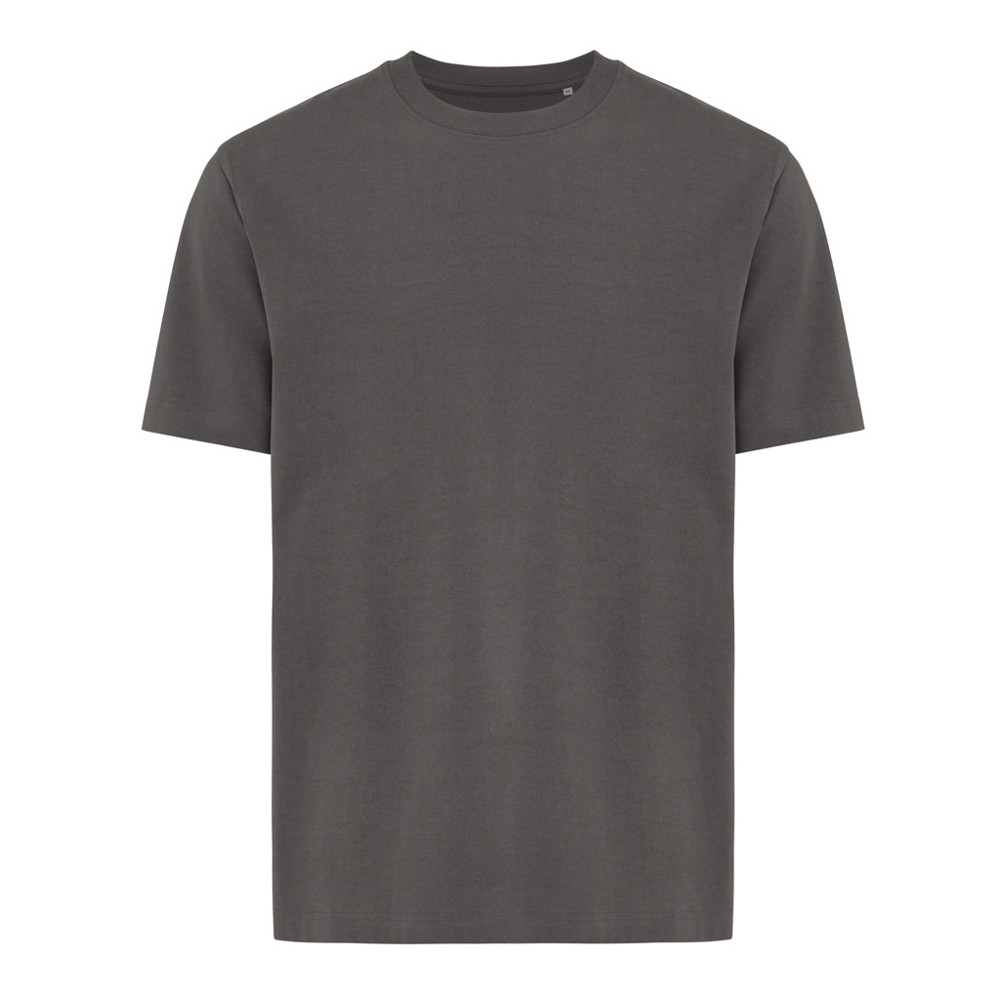 IQONIQ Nikko heavyweight recycled cotton t-shirt - anthracite (± PMS 19-3900 TCX)