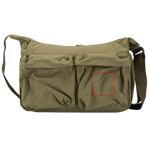Calli 13" GRS recycled nylon laptop messenger bag