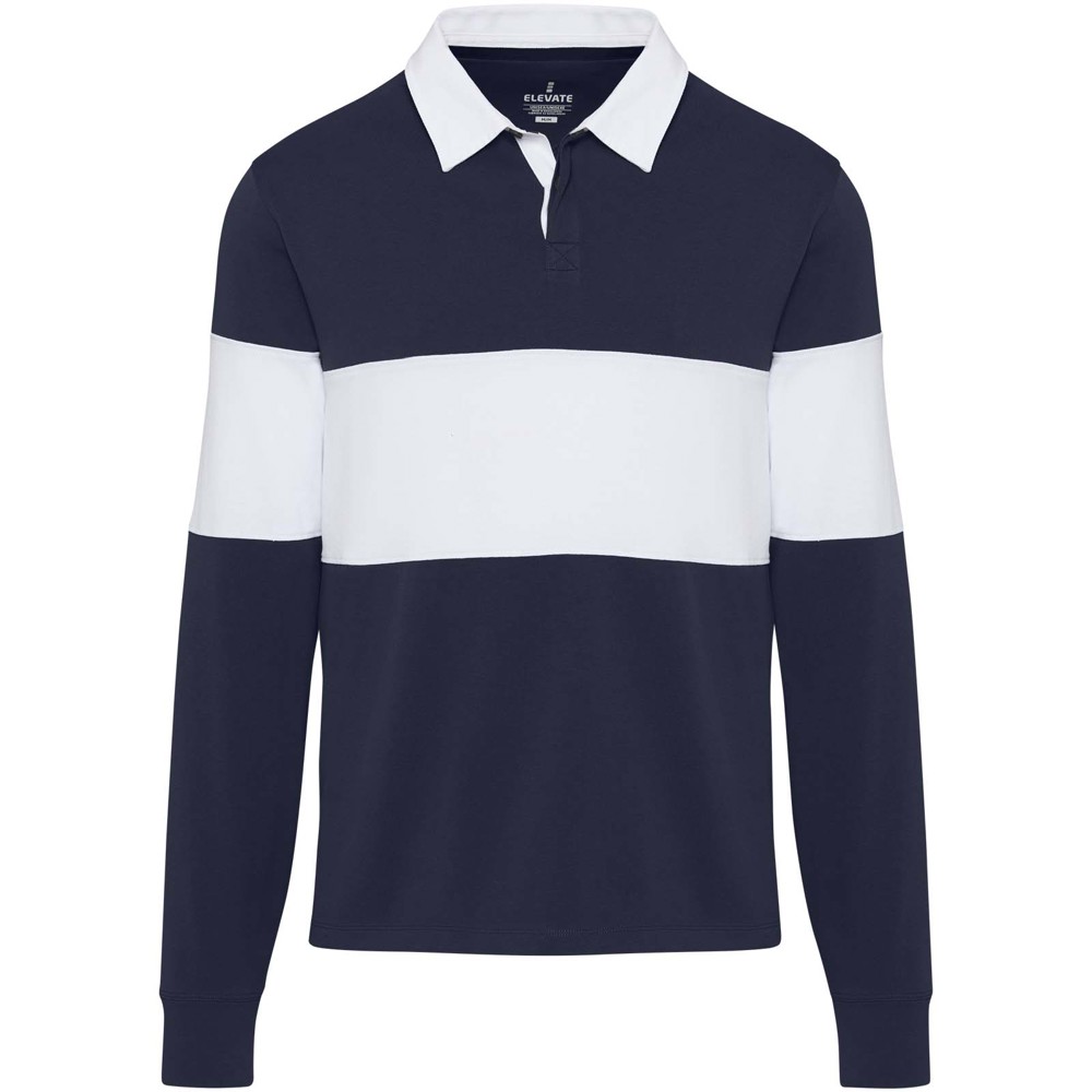 Clyde unisex organic rugby polo sweatshirt