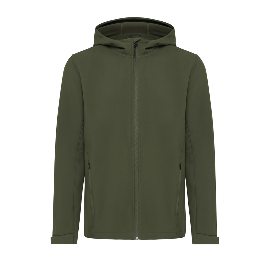 IQONIQ Makalu men recycled polyester soft shell jacket - khaki (± PMS 18-0523 TCX)