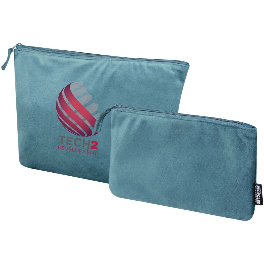 Swift GRS recycled velvet toiletry bag set