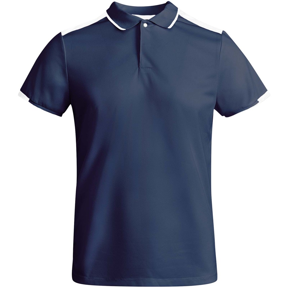 Tamil 150 g/m² short sleeve men's sports polo - Navy Blue, White