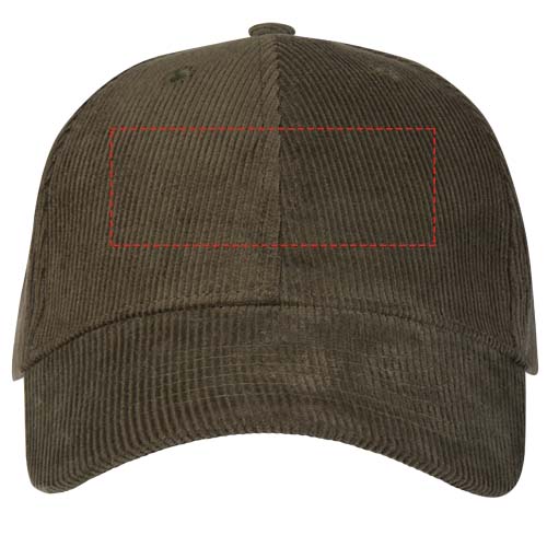 Hutton 6 panel 280 g/m² recycled corduroy cap