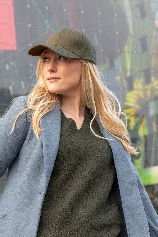 Impact 6 panel 280gr Recycled cotton cap with AWARE™ tracer