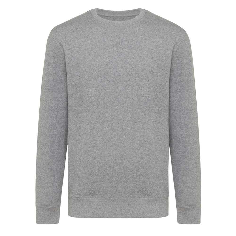 IQONIQ Etosha lightweight recycled cotton crew neck - light heather anthracite (± PMS light heather anthra)