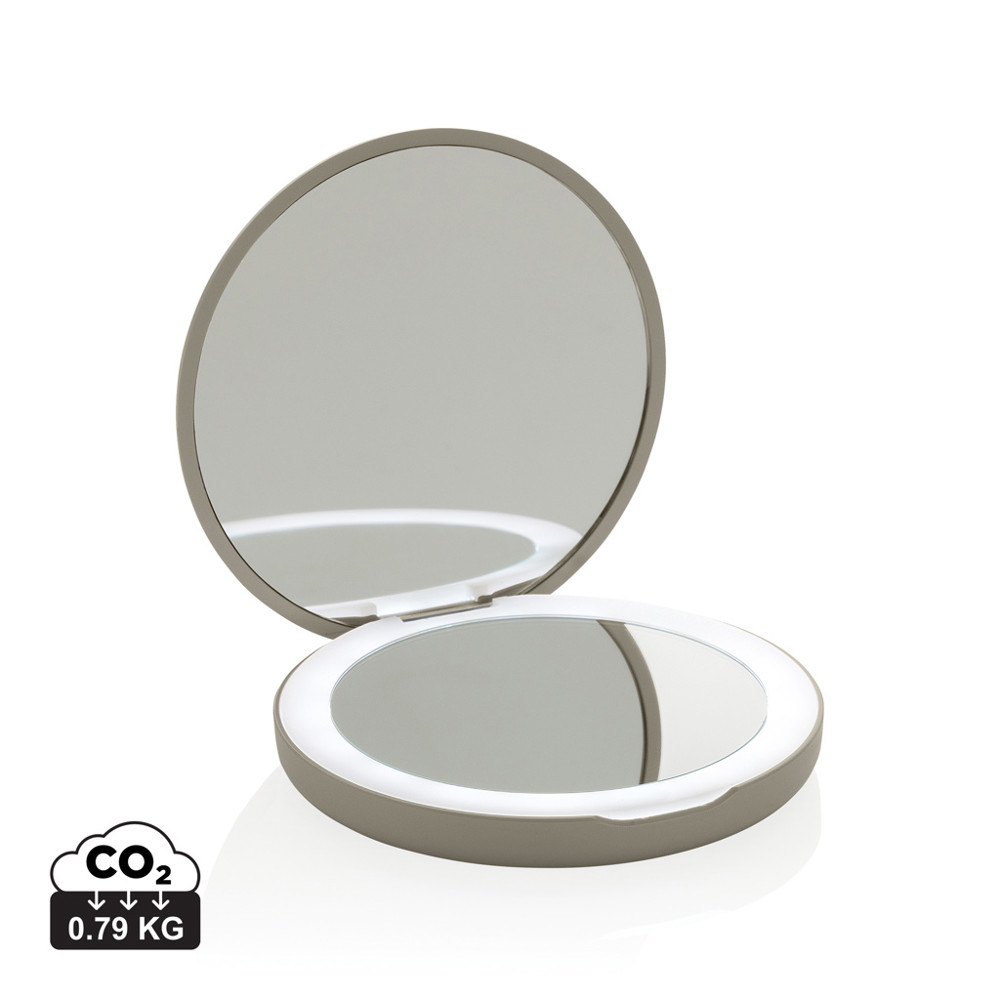 Lumora RCS recycled plastic LED re-chargeable make-up mirror