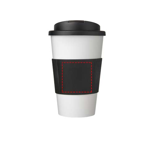 Americano® 350 ml tumbler with grip & spill-proof lid